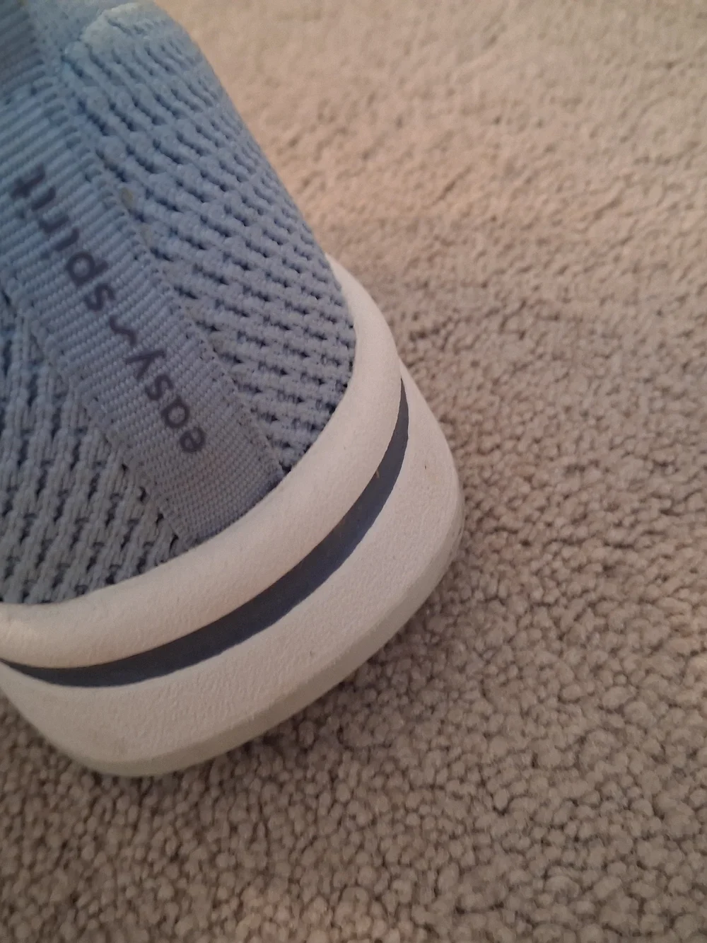 Easy Spirit Light Blue Slip-On Women's Sneakers